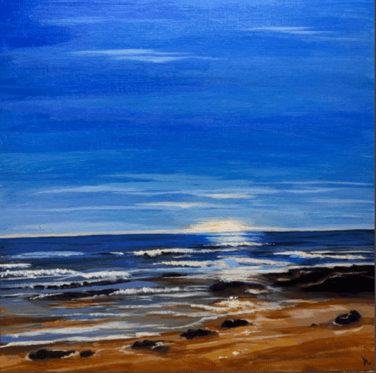 Chasing light - Broadstairs by Helen Sutton — Acrylic on canvas