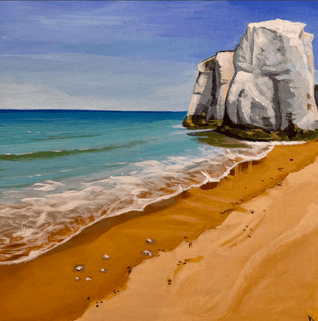 Chalk and Tides by Helen Sutton — Acrylic on canvas